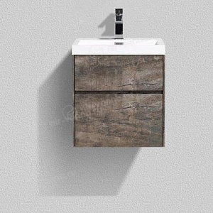 Тумба с раковиной BelBagno Stile Moderno Pietra Mini 50 с асимметричными ящиками Stone